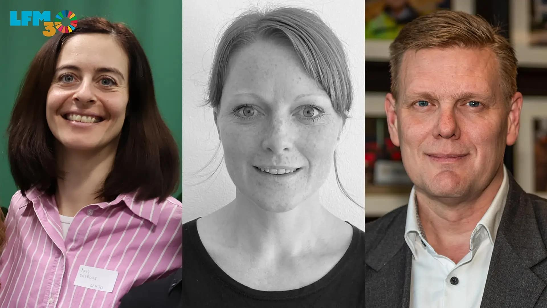 Tre talare under webbinarium om UnderDB med fokus på klimatdata i byggsektorn